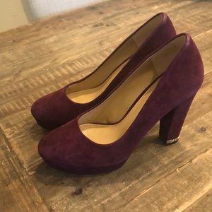 Michael Kors Platform Suede Heels